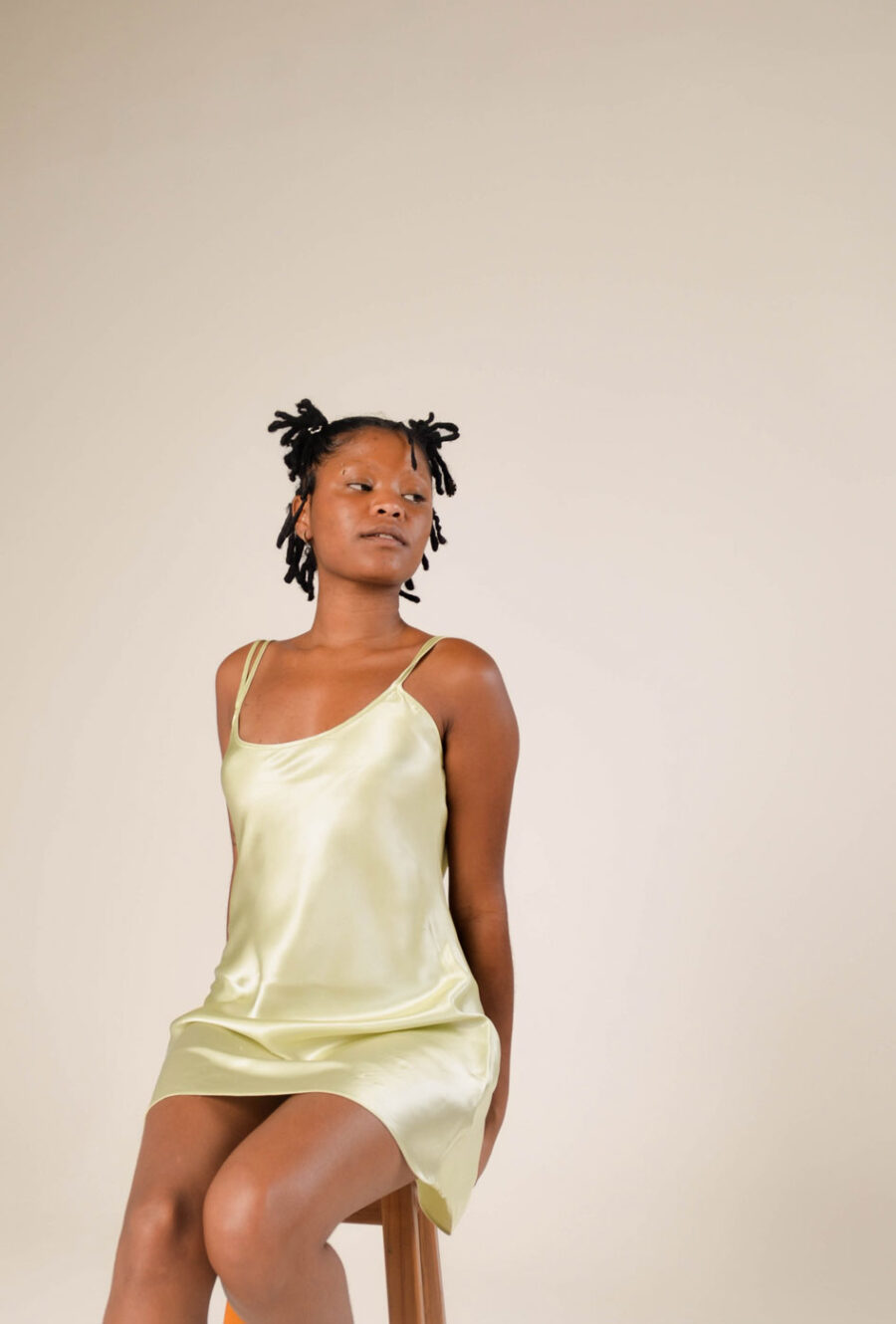 Slip Dress Verde - Image 2