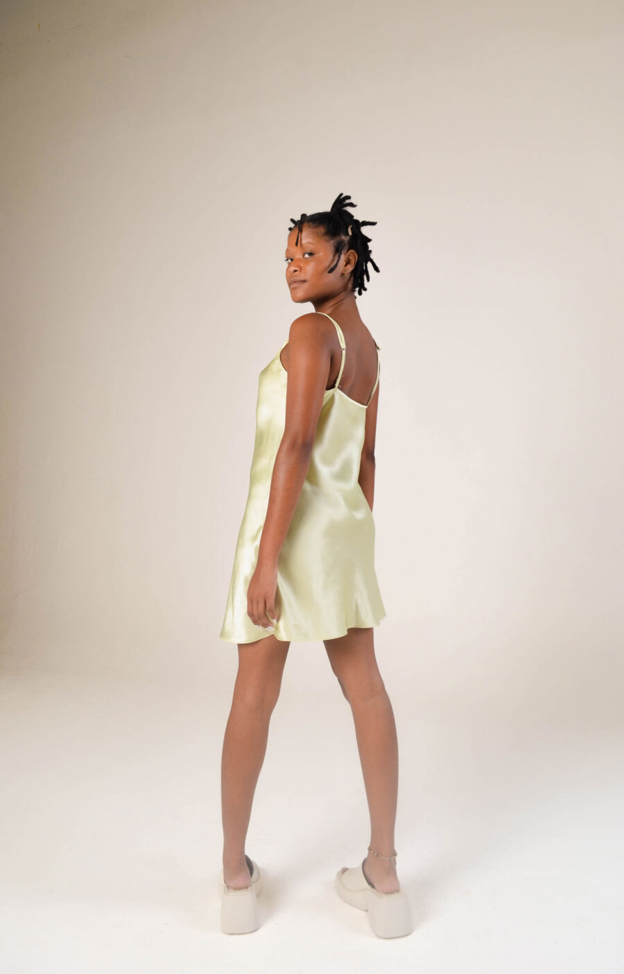 Slip Dress Verde - Image 4