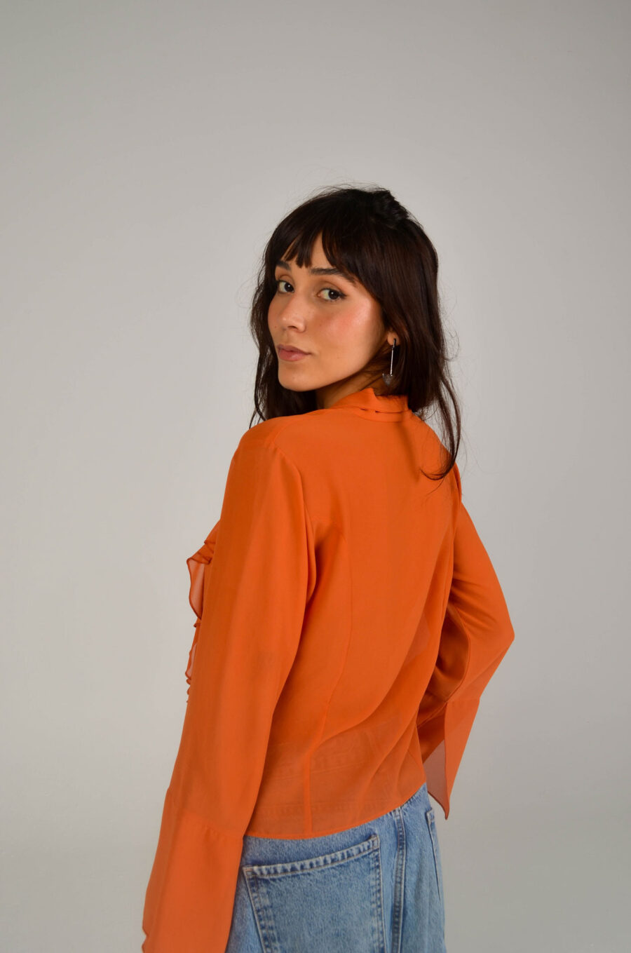 Camisa Babados Laranja - Image 4