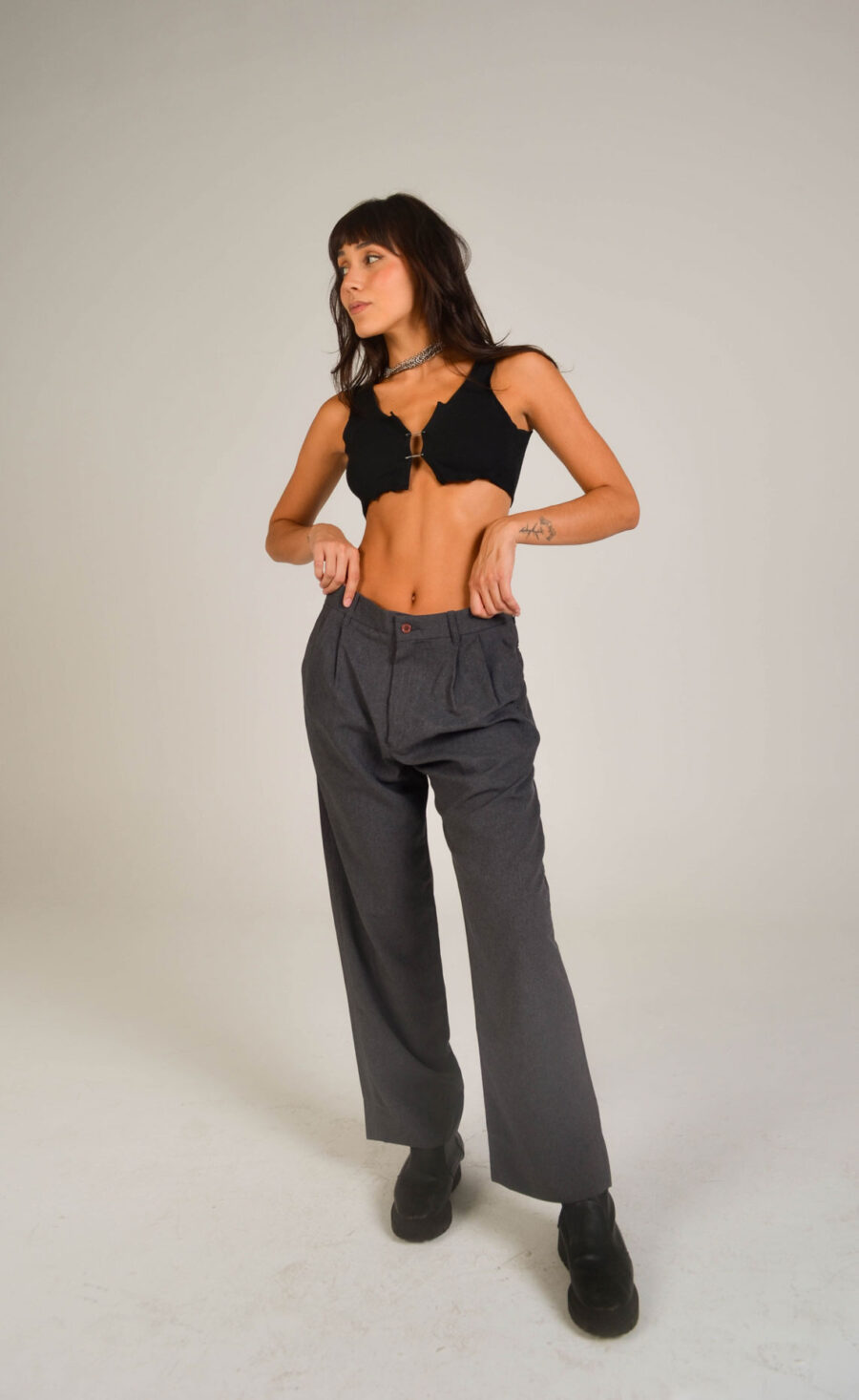Calça Alfaiataria Cinza