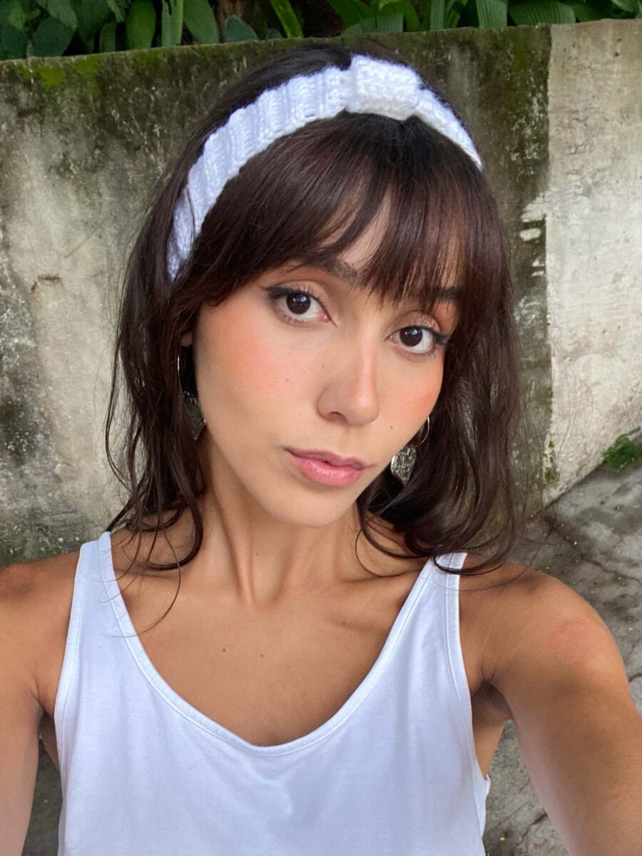 Tiara Crochê Branca - Image 2
