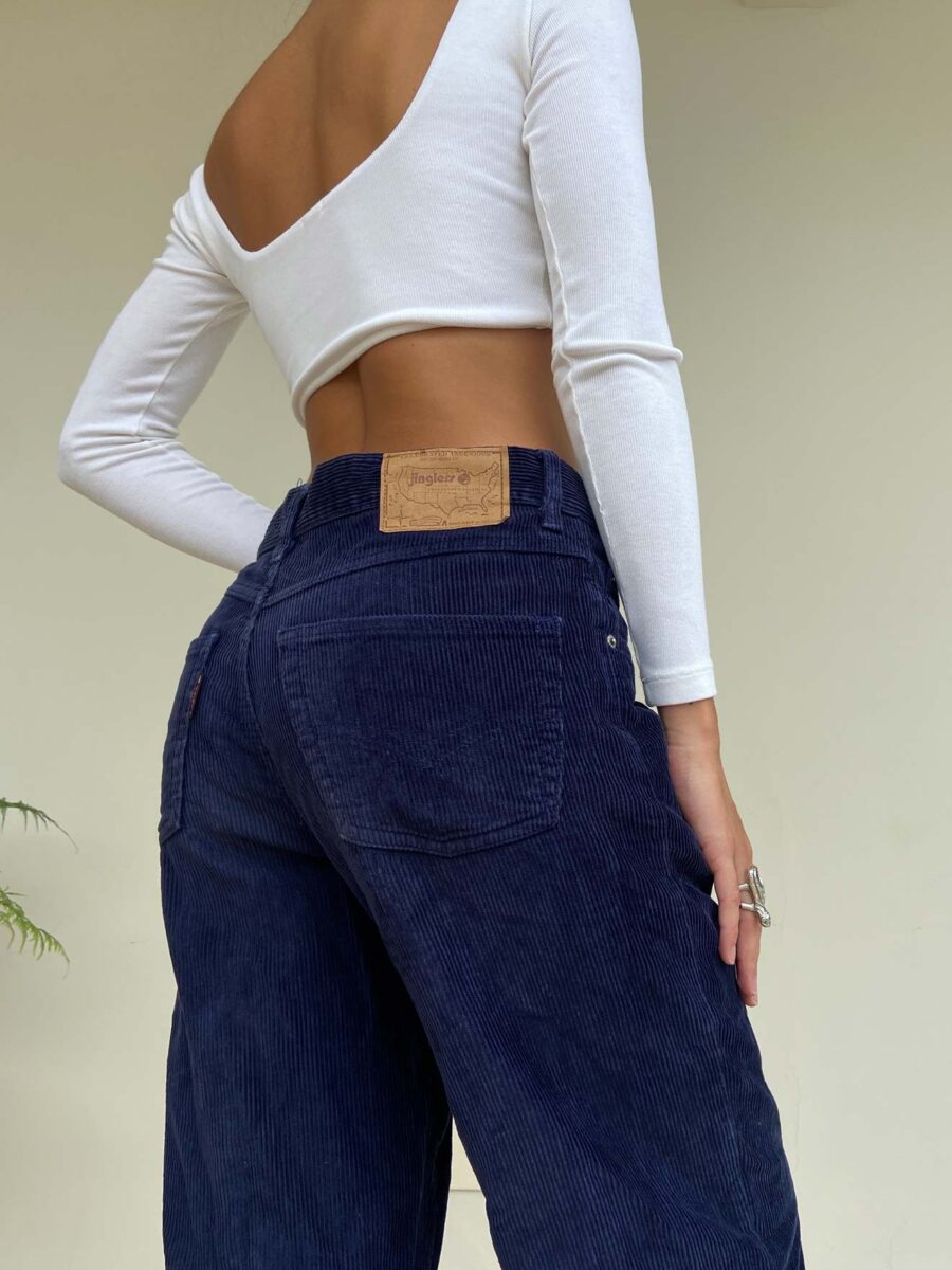 Calça Veludo Cotelê Azul - Image 5