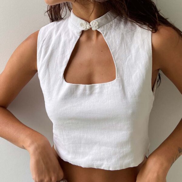 Blusa Decote Triangular