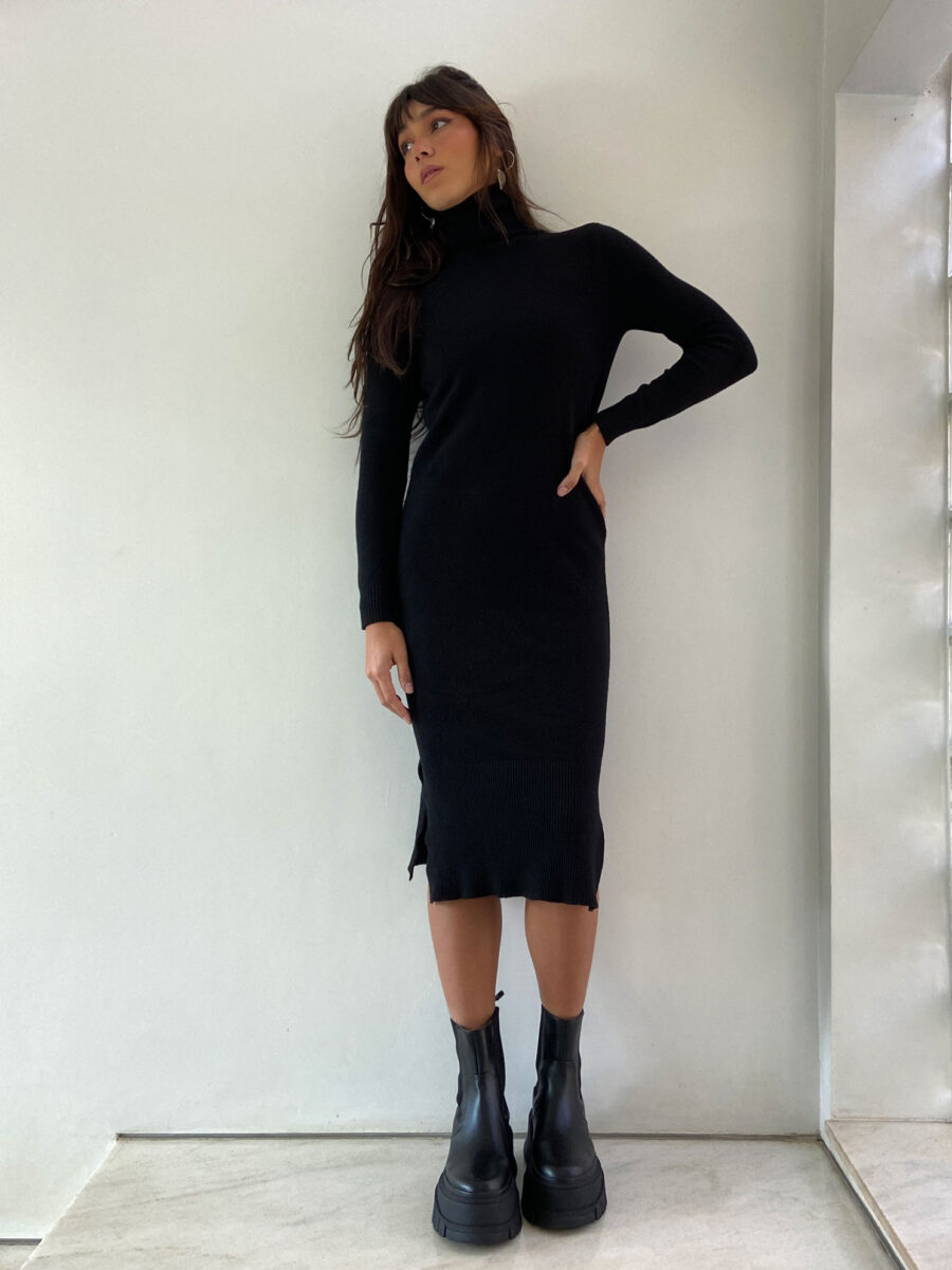 Vestido Tricot Preto - Image 6