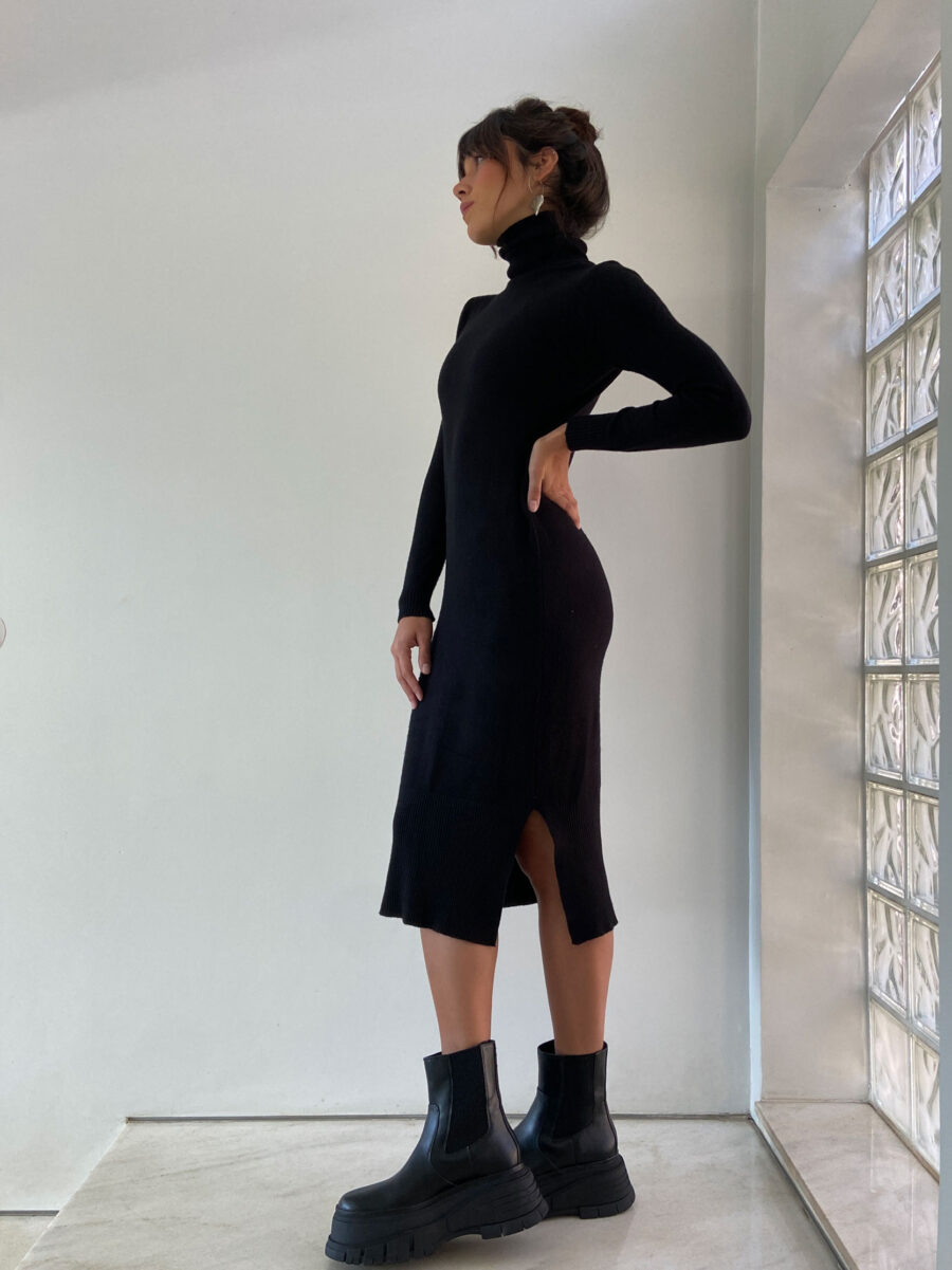 Vestido Tricot Preto