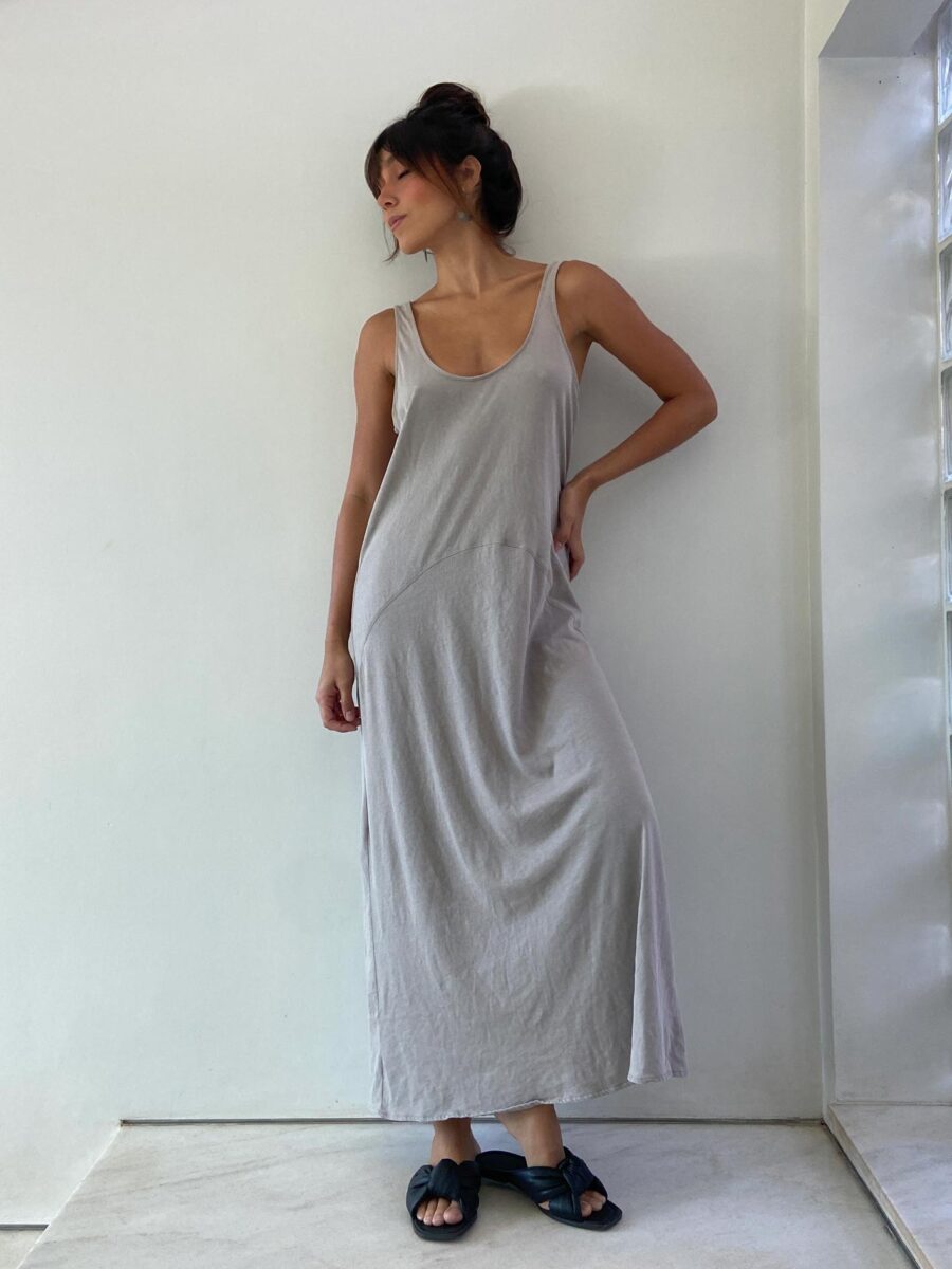 Vestido Zara Cinza