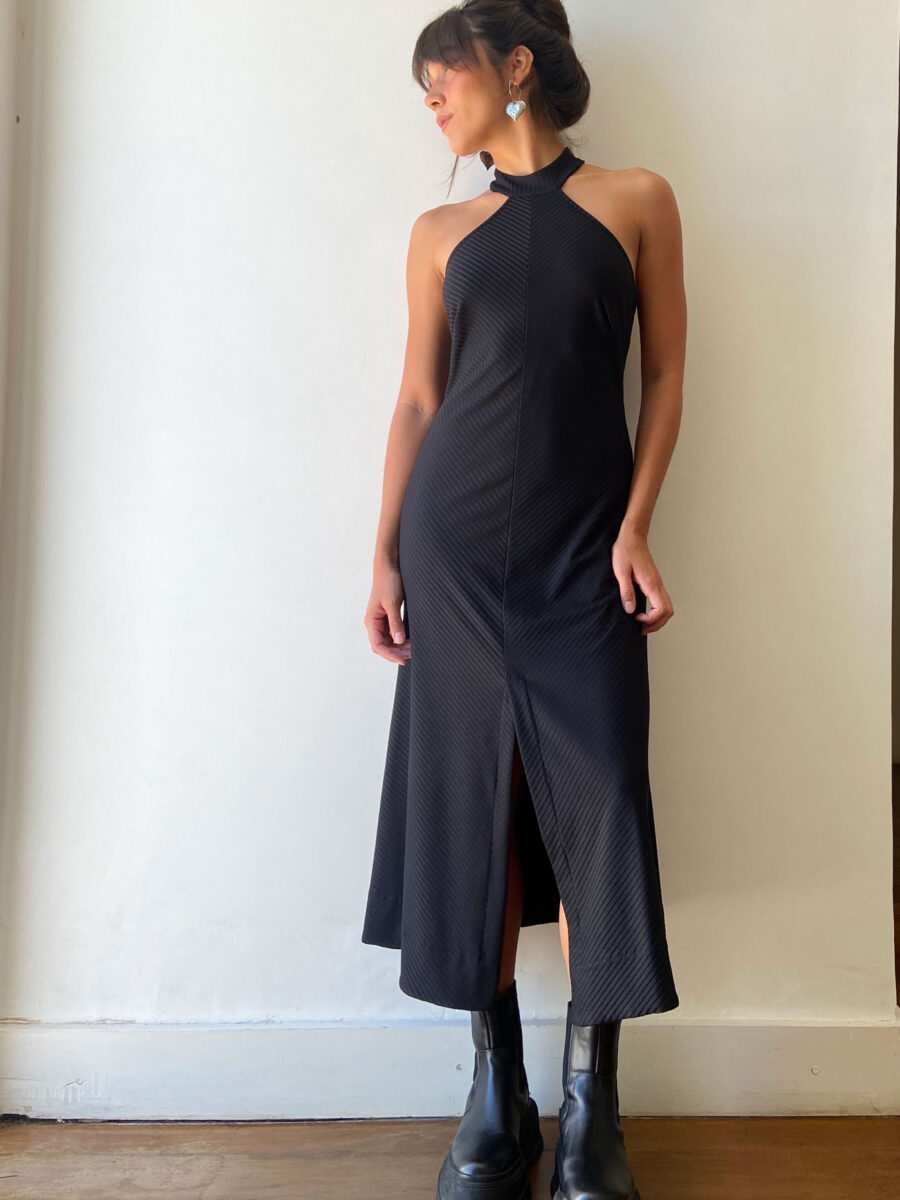 Vestido Gola Alta