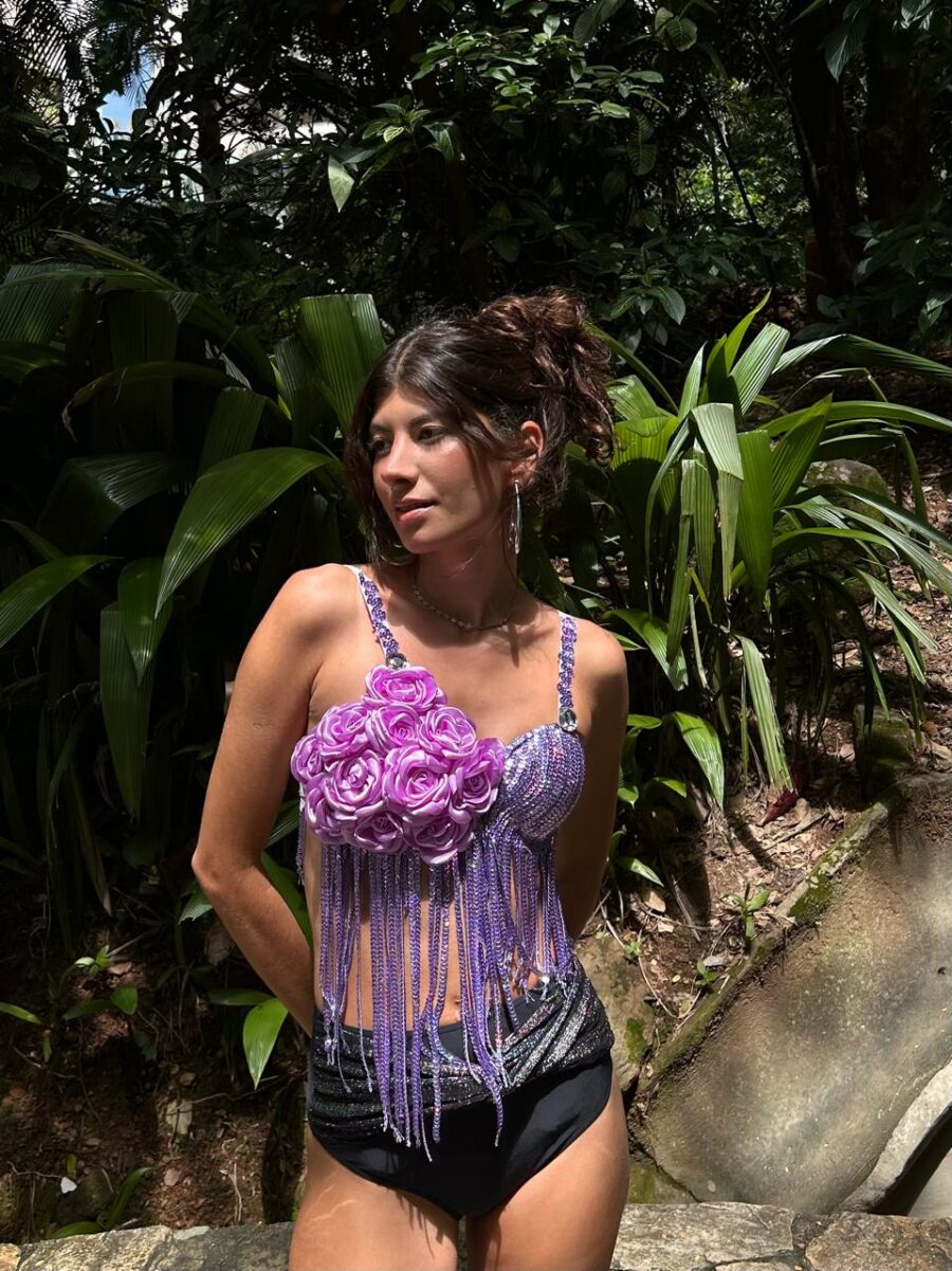 Top Paetê Lilás - Image 3