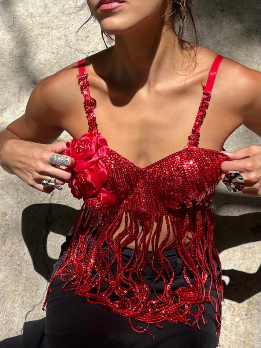 Top Paetê Vermelho - Image 3