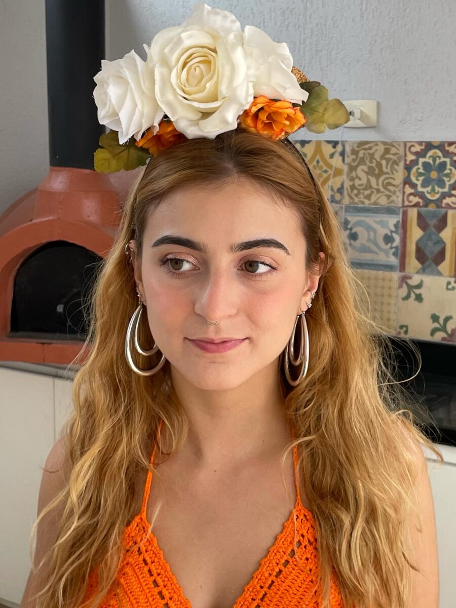 Adereço Flores Laranja - Image 3