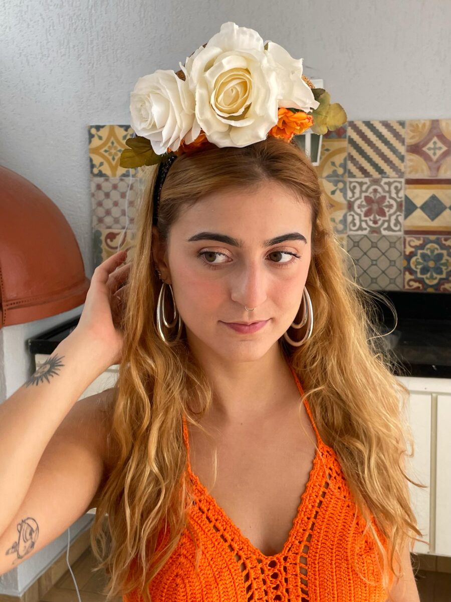 Adereço Flores Laranja - Image 2