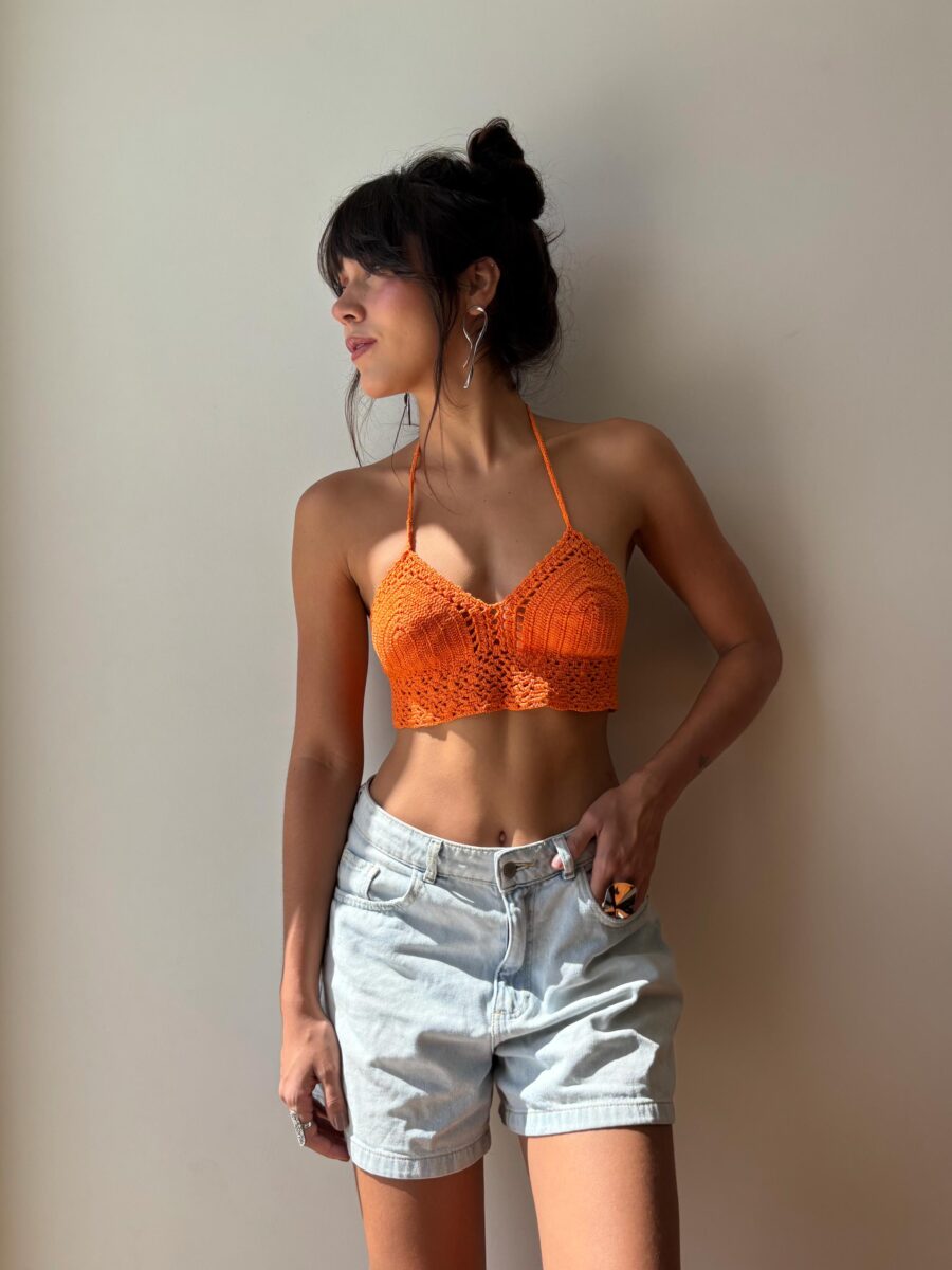 Cropped Crochê Laranja - Image 2