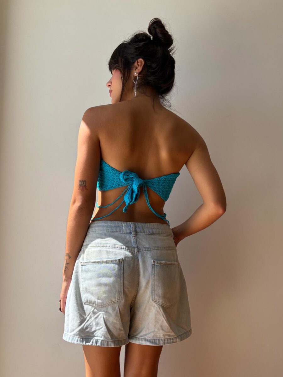 Top Crochê Azul - Image 5