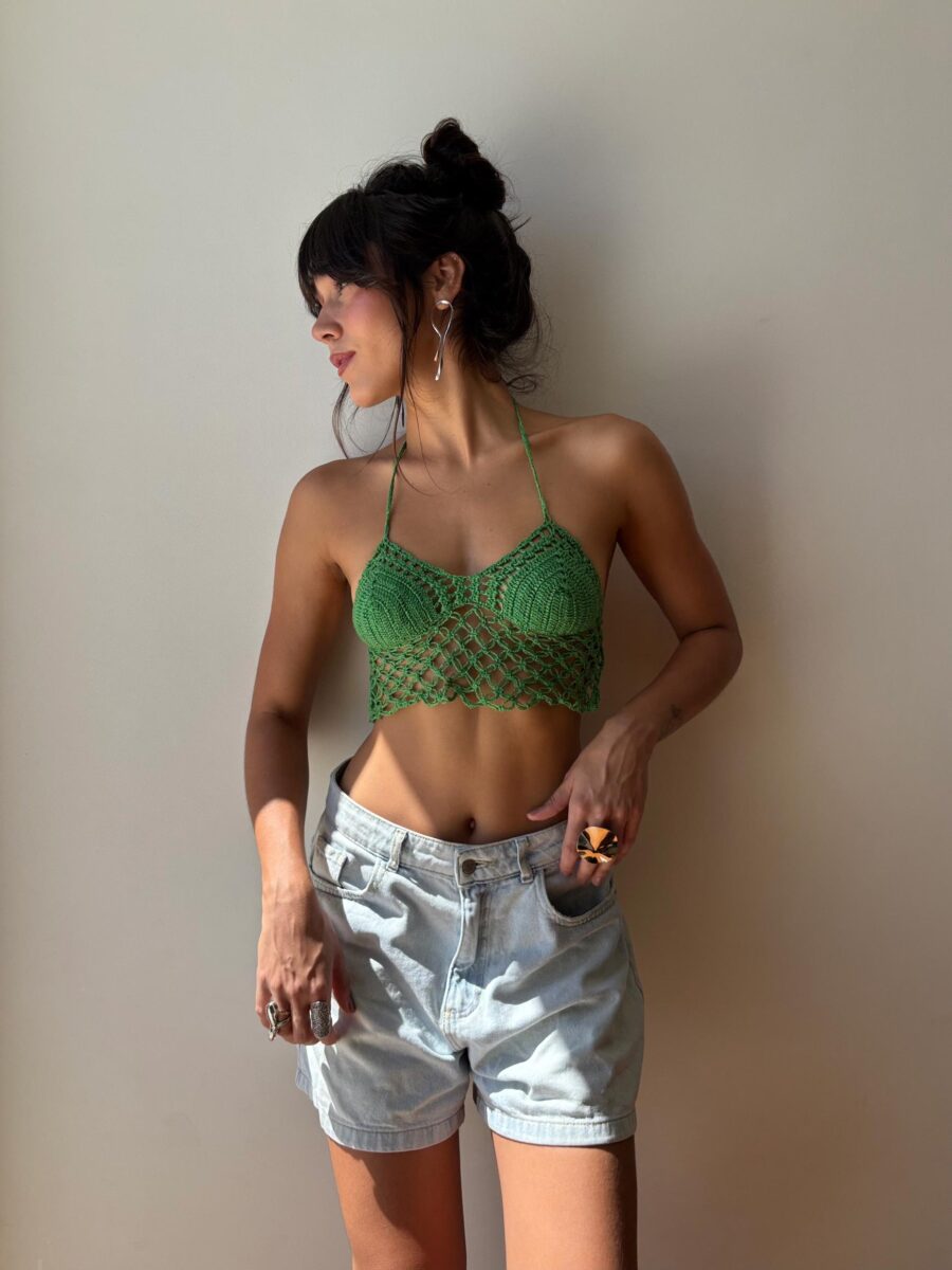 Cropped Crochê Verde - Image 2