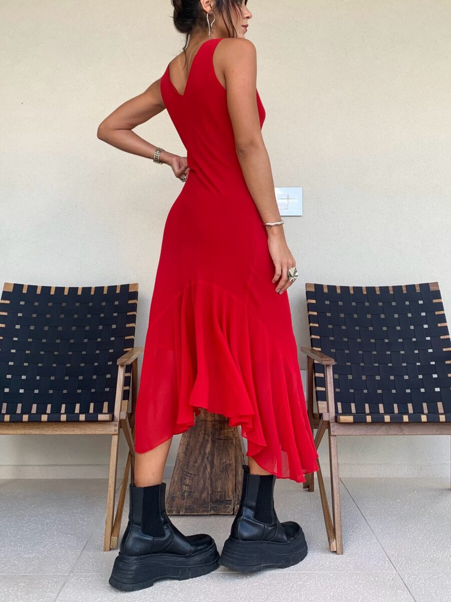 Vestido Vintage Vermelho - Image 4