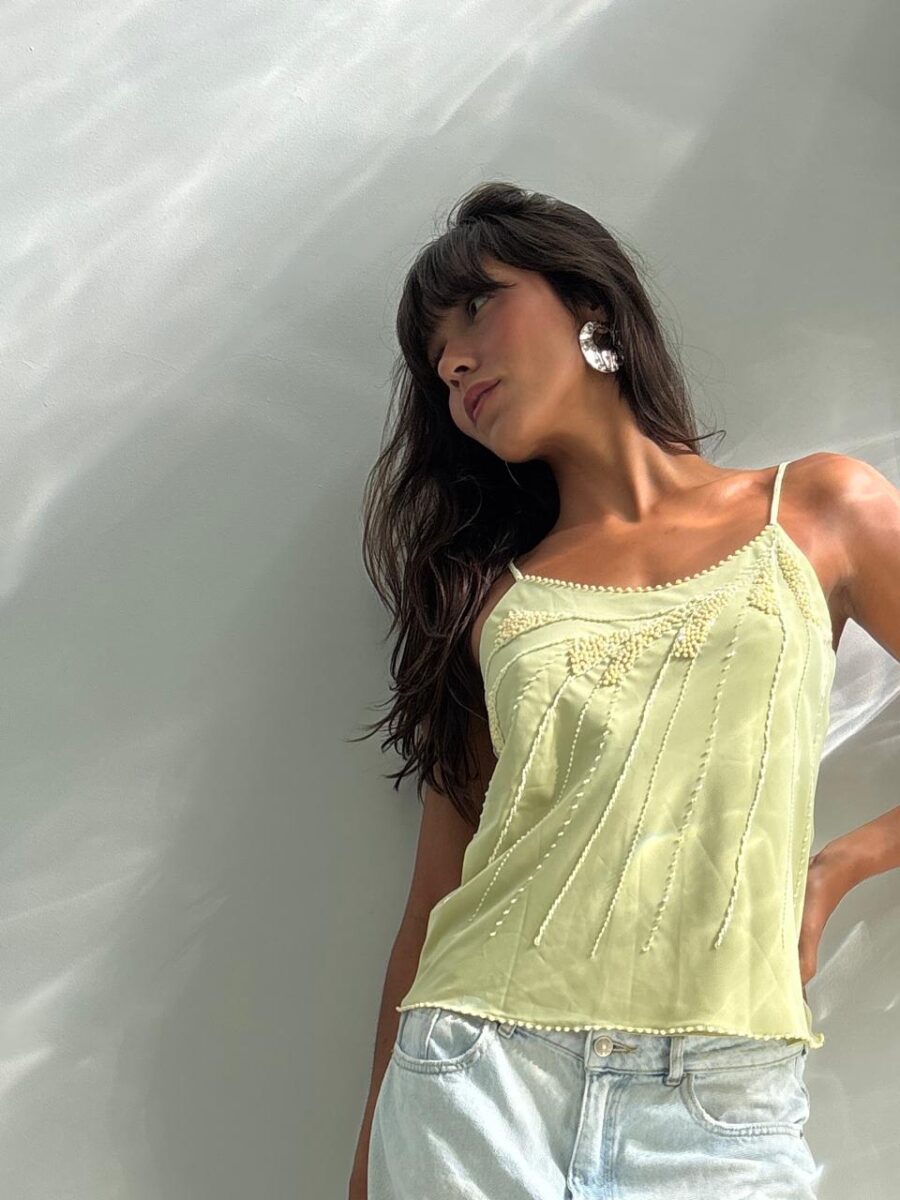 Blusa Vintage Bordada