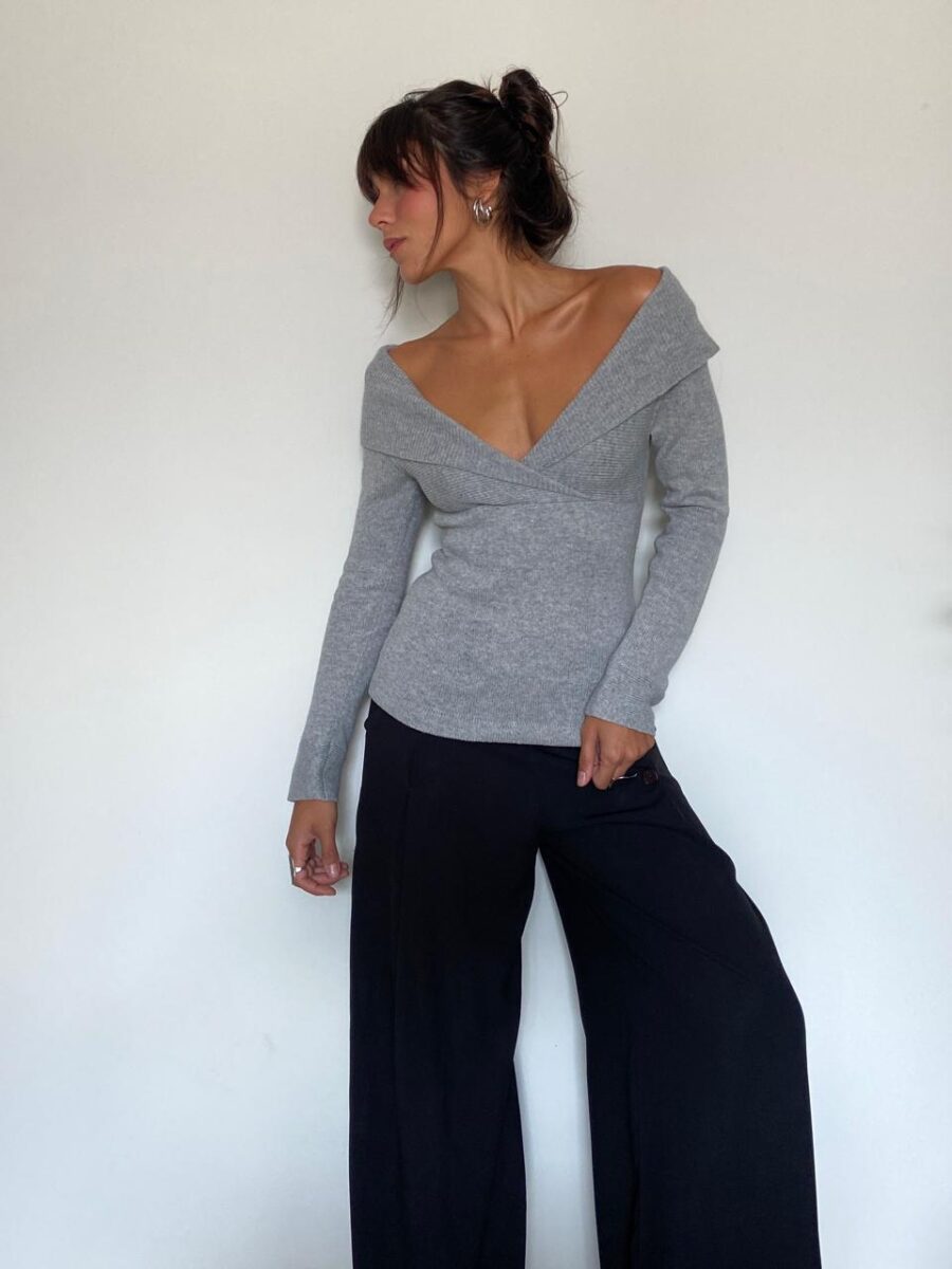 Blusa Cinza Mango - Image 4