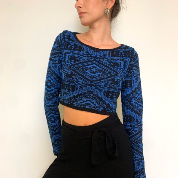 Cropped Manga Longa