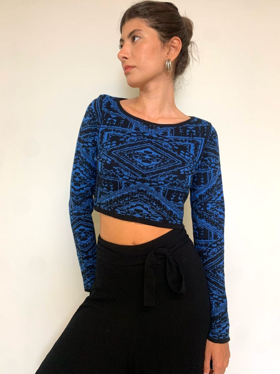 Cropped Manga Longa