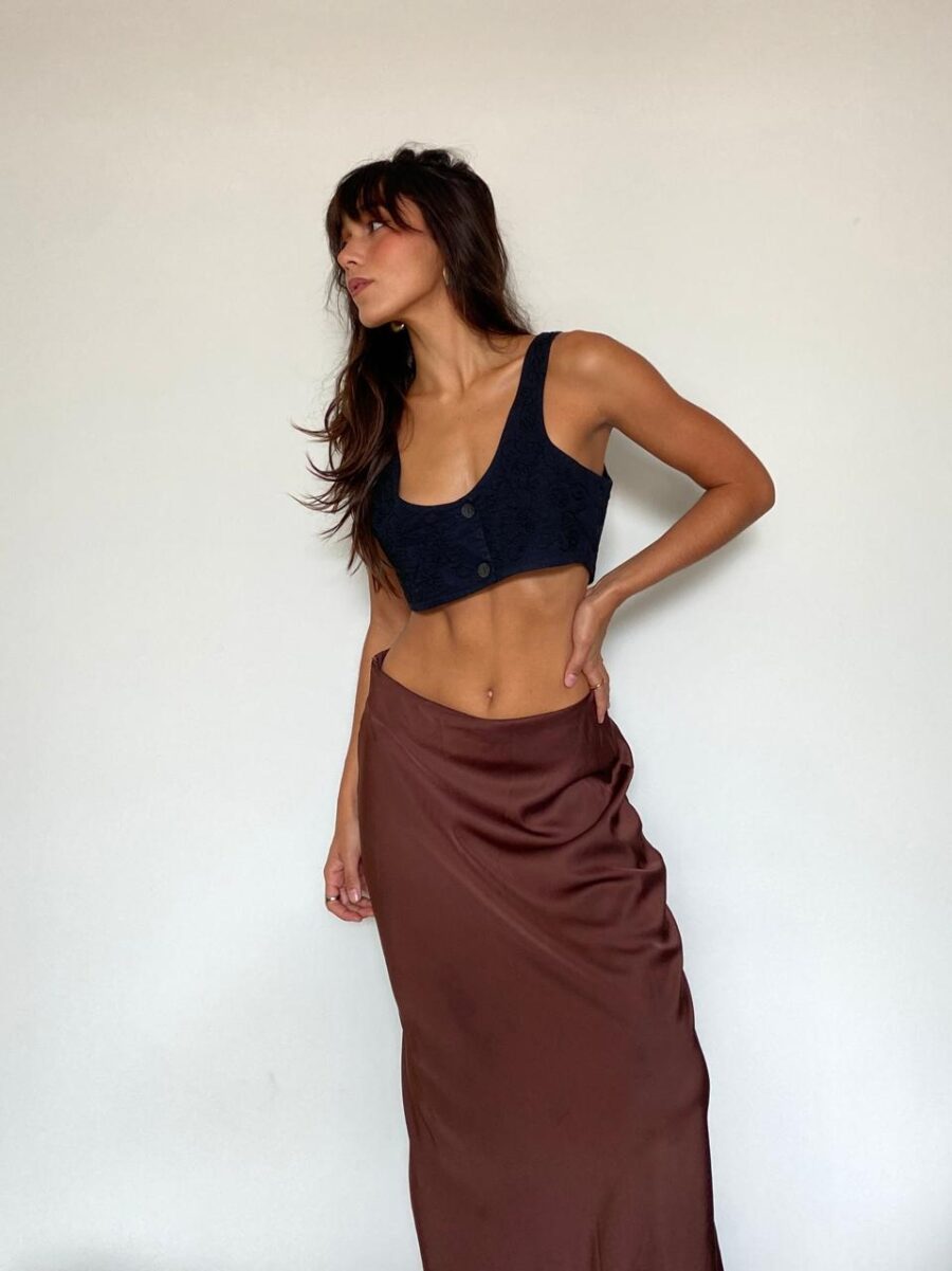 Cropped/Colete Bordado