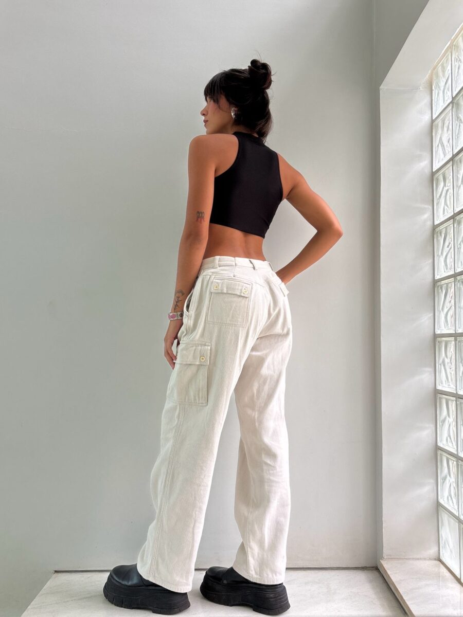 Calça Cargo Creme - Image 4