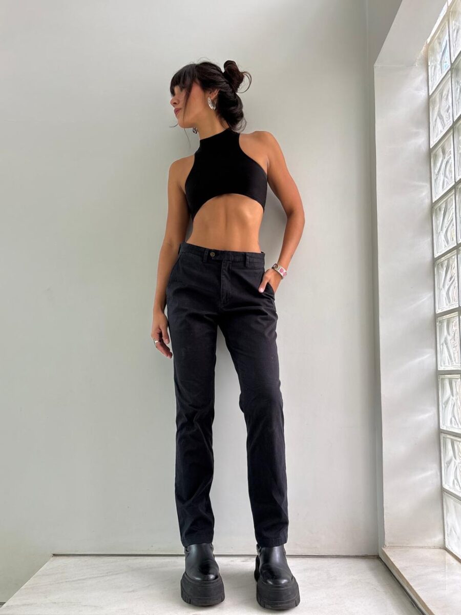 Calça Alfaiataria Azul Petróleo