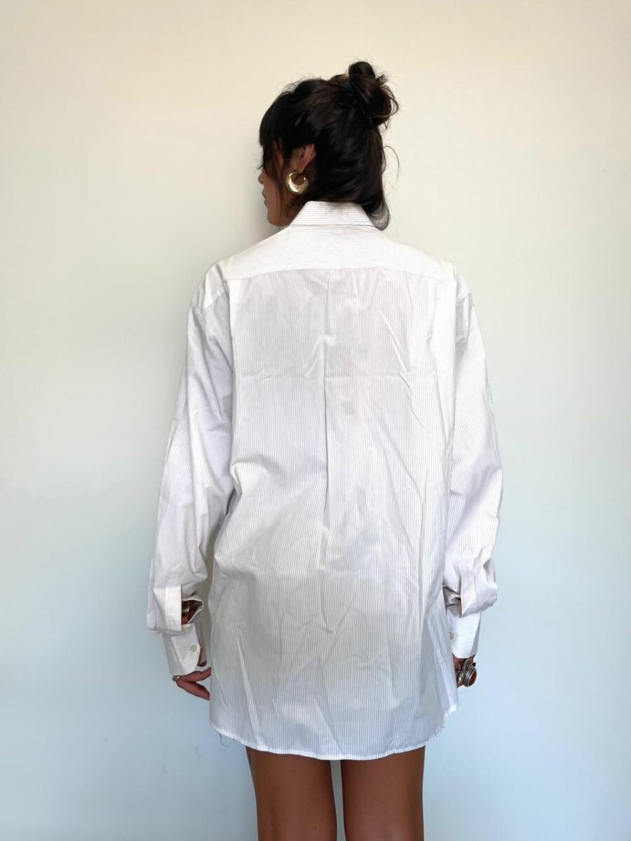 Camisa Listrada Off + Bege - Image 6
