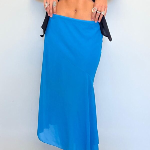 Saia Assimétrica Azul