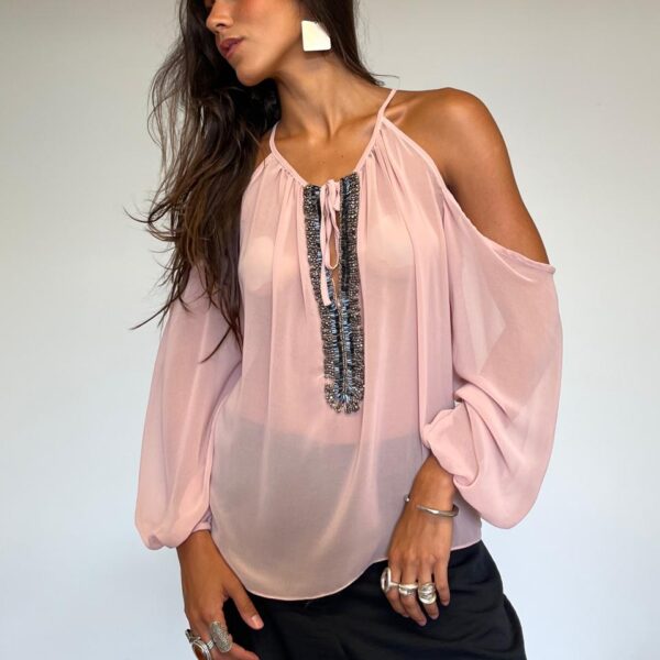 Blusa Fluida Rosé