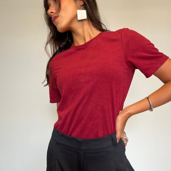 Blusa Camurça Shoulder