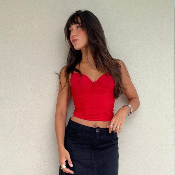 Blusa/Corset Vermelha
