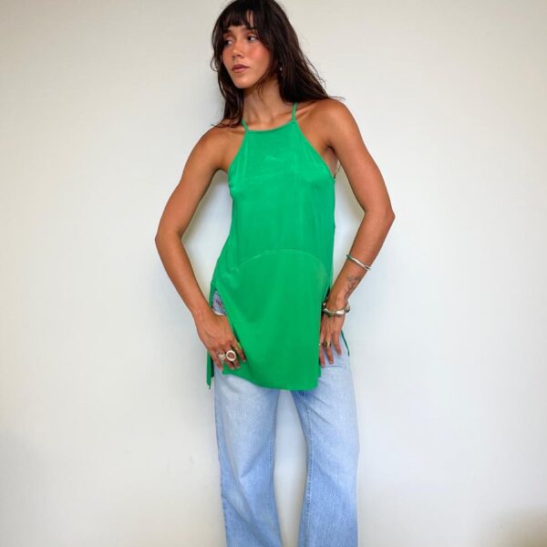 Blusa/Vestido Verde Sacada