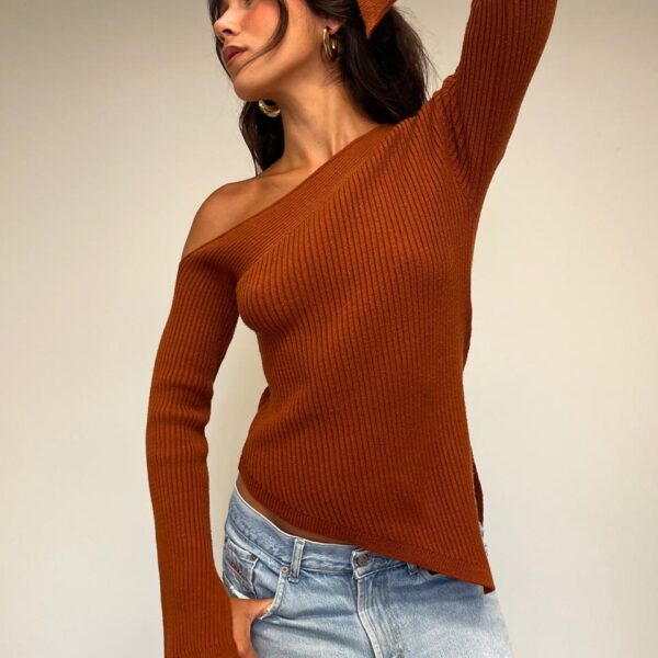 Blusa Assimétrica Tricot