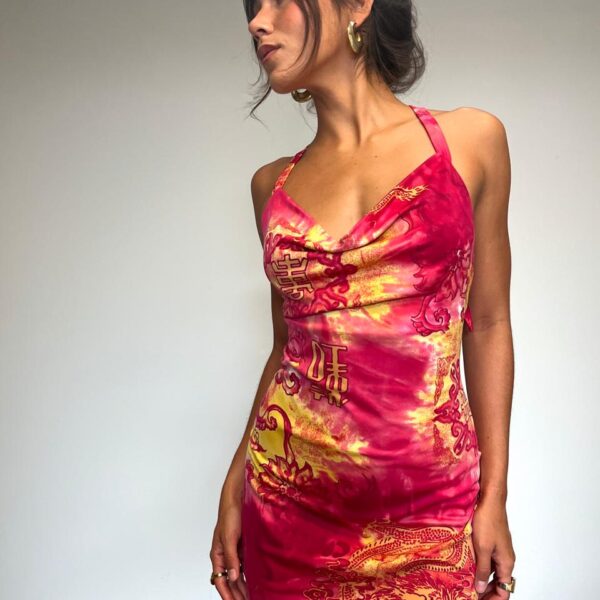 Vestido Estampado Dragão