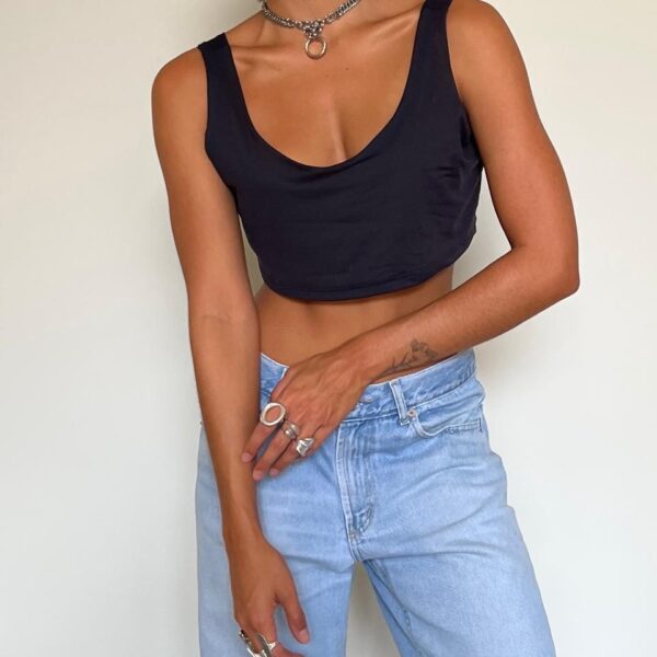 Regata Cropped Preta