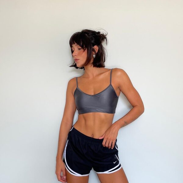 Top Cinza Body For Sure